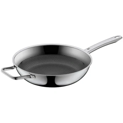 Abbildung von WMF Profi Resist Schmorpfanne 28cm Induktion, hoch, Mehrschichtmaterial beschichtet, hoher Rand, Wabenstruktur, Edelstahlgriff, backofenfest