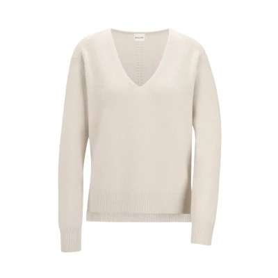 Abbildung von Madeleine Vausschnitt Strickpullover, Damen, Größe: 36, Pearl white