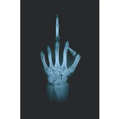 Abbildung von Anatomie Notizbuch: lustiges Geschenk für Radiologen Blanko Notizbuch / Tagebuch ohne Zeilen