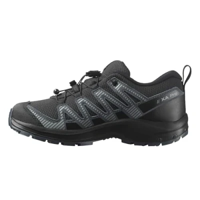 Abbildung von Salomon Junior XA PRO V8, Wasserdicht für Kinder, Schwarz/Dunkelgrau/Q, Vielseitige Wanderschuhe Komfort, Ideal Wanderungen und Trailrunning bei Outdoor Abenteuern. 28