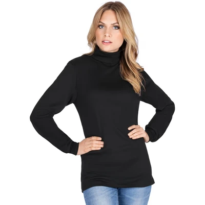 Abbildung von Trigema Damen Rollkragenpullover 585010, Schwarz (Schwarz 008), 36 (Herstellergröße: S)