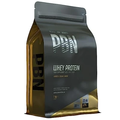 Abbildung von Premium Body Nutrition Whey Protein / Molkeeiweißpulver, 1 kg Cookies und Cream, Neuer verbesserter Geschmack