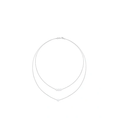 Abbildung von Elli Plate Layer LOOK Halskette silvercoloured, Damen, Größe: 42, Silver coloured