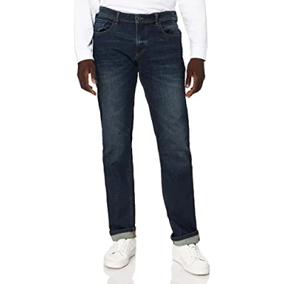 Abbildung von camel active Houston Jeans Straight Leg, Herren, Größe: 32x34, Stone blue denim
