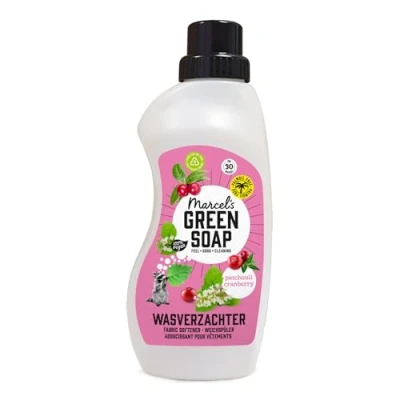 Abbildung von Marcel&#039;s Green Soap Weichspüler Patchouli &amp; Cranberry Frei von Plastik und Palmöl 100% umweltfreundlich vegan 97% biologisch abbaubar 750ml