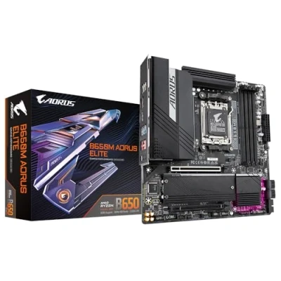 Abbildung von Gigabyte Mainboard »B650M AORUS ELITE Unterstützt AMD Ryzen 9000 CPUs, 12+2+2«