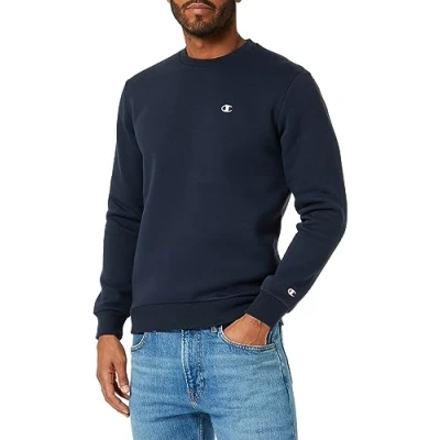 Abbildung von Champion Basic Crewneck Sweatshirt, Damen, Größe: Small, Dark blue