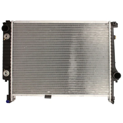Abbildung von NRF EASY FIT 507619 Kühler, Motorkühlung Aluminium 551 405 42 mit Kolbenclip Kühlrippen gelötet BMW: 3 Saloon, Touring