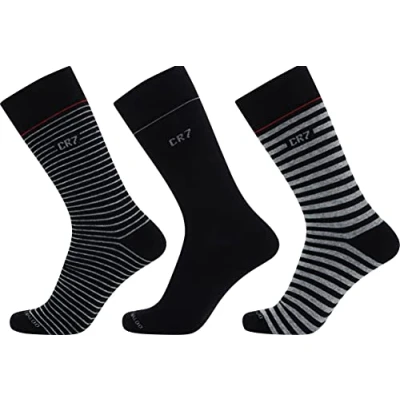 Abbildung von CR7 Herren 3 Pack Men&#039;s Socken, Mehrfarbig, Einheitsgröße