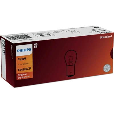 Abbildung von PHILIPS 13498CP Glühlampe, Blinkleuchte 24 21 P21W, Kugellampe IVECO: EuroCargo I III, SCANIA: 3 series