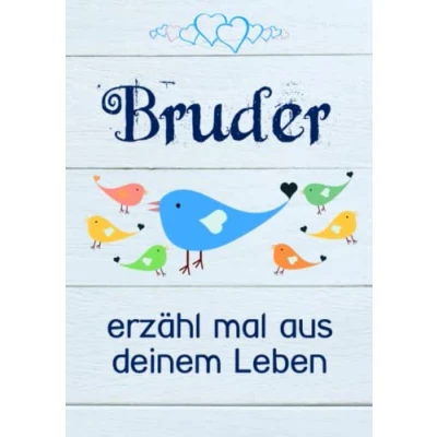 Abbildung von Bruder, erzähl mal aus deinem Leben: Liebevolles Buch mit 140 Fragen zum Ausfüllen als Geschenk für meinen tollen Bruder zu Weihnachten und Geburtstag