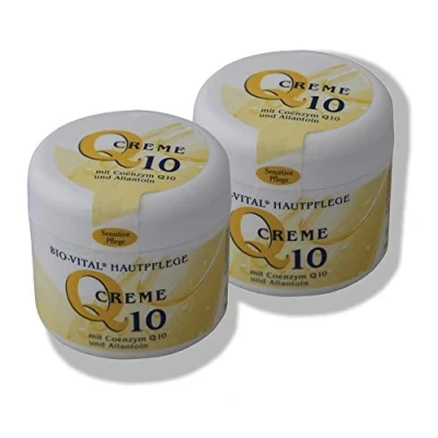 Abbildung von 2x Anti Aging Coenzym Q10 Creme für Gesicht Hals &amp; Dekolleté Gesichtscreme Hautpflege Gesichtspflege Körperpflege Hautcreme trockene Haut