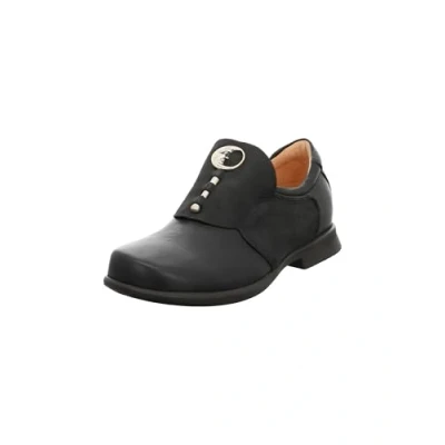 Abbildung von Think! Damen PENSA chromfrei gegerbte nachhaltige Halbschuhe, SCHWARZ 0000