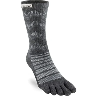 Abbildung von Injinji Outdoor Midweight Crew Merino Socken, slate, S