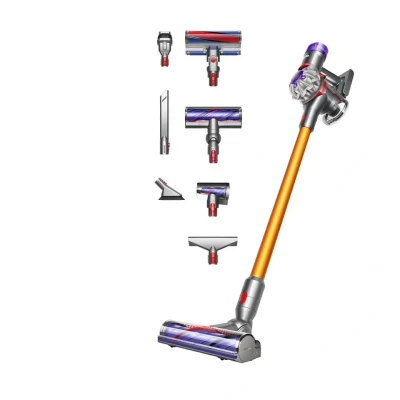 Abbildung von Dyson Akku-Hand- und Stielstaubsauger V8 Absolute – Silber/Gelb