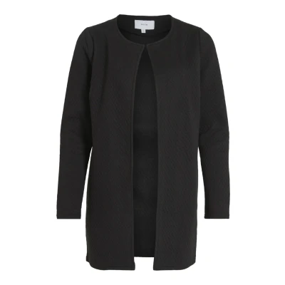 Abbildung von VILA Vinaja NEW LONG Jacket Strickjacke, Damen, Größe: XL, Black