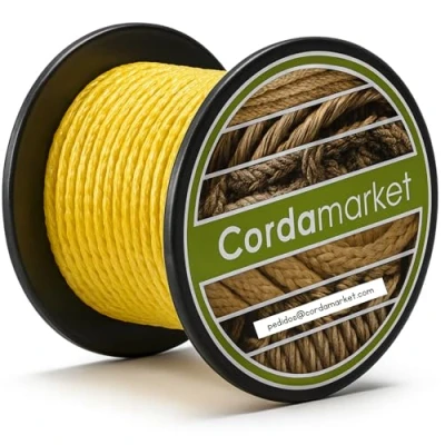 Abbildung von Cordamarket Driza Dyneema Schnur, 2 mm, für Erwachsene, Unisex, Gelb, mm bis 20 m