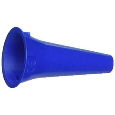 Abbildung von GIMA Mini Einweg Ohrenspekulum, Ø 2.5 mm, Blaue Farbe, Latexfrei, Packung mit 100 Stücken