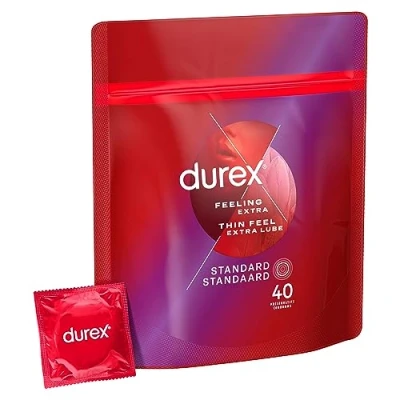 Abbildung von Durex Kondome Thin Feel Extra Lube 40 Stück
