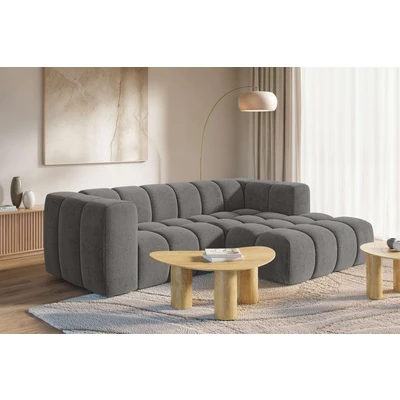 Abbildung von homsy by Ana Johnson Ecksofa ""L" BOUBELLE L-Form, Design-Sofa, Bubble-Optik, Breite 247 cm" hoher Sitzkomfort dank Wellenunterfederung, L Sitztiefe 63 cm
