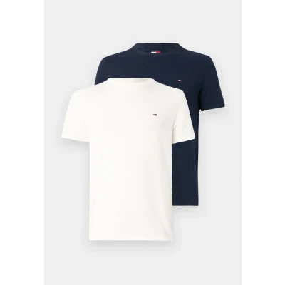 Abbildung von Tommy Jeans TEE 2 PACK Tshirt basic, Herren, Größe: 46, Dark night navy/ecru
