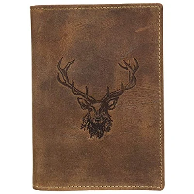 Abbildung von Greenburry Vintage Hirsch Ausweisetui Leder 12 cm, Braun, Einheitsgröße
