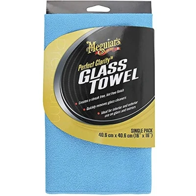 Abbildung von Meguiar&#039;s X190301EU Perfect Clarity Glass Towel Glasreinigungstuch, blau