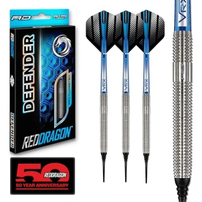 Abbildung von RED DRAGON Defender 21g Weiche Spitze mit Dart Flüge und Schäften