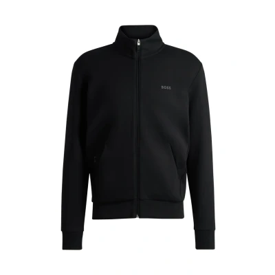 Abbildung von BOSS SKAZ Sweatjacke, Herren, Größe: Small, Black
