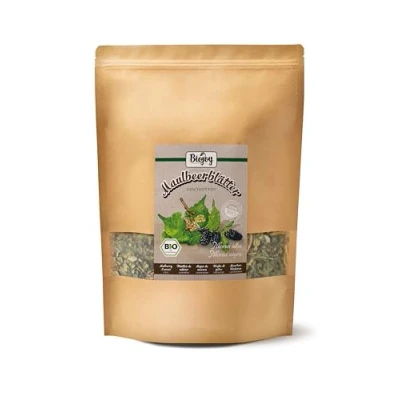Abbildung von Biojoy BIO Maulbeerblätter Tee (500 g), getrocknet und geschnitten (Morus alba, Morus nigra)