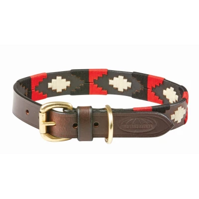 Abbildung von Weatherbeeta Dog Collar Polo Cowdray/Brown/Black/Red/White M