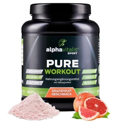 Abbildung von PURE INTRA WORKOUT Shake GRAPEFRUIT 800g Cluster Dextrin Pulver + EAA Mineralien Hochverzweigtes zyklisches Dextrin, freie Aminosäuren, BCAA
