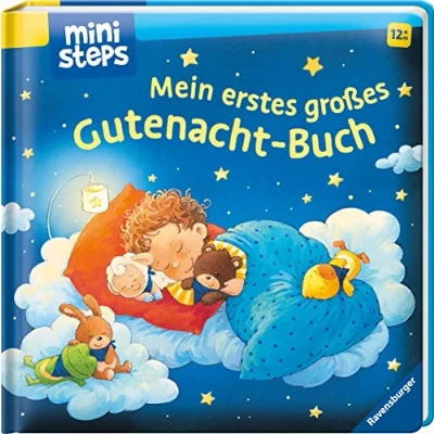 Abbildung von ministeps: Mein erstes großes Gutnacht Buch: Vorlesebuch Ab 12 Monaten, Babybuch, Pappbilderbuch: Monaten