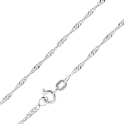 Abbildung von trendor Feine Singapur Kette 925 Silber Damen 1,8 mm Halskette für Frauen 15705 60 cm