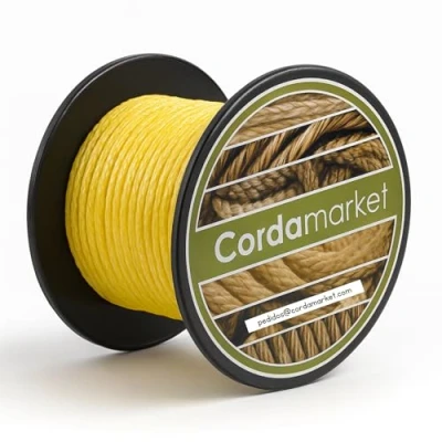 Abbildung von Cordamarket Driza Dyneema 2 mm, Unisex Seil für Erwachsene, gelb, mm bis 25 m