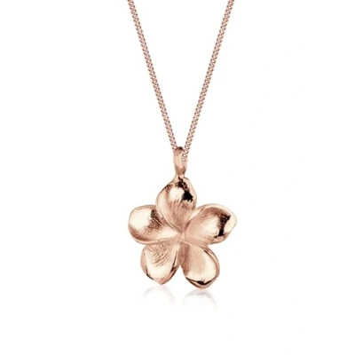 Abbildung von Elli Halskette Damen Frangipani Blüte Sommer Urlaub in 925 Sterling Silber