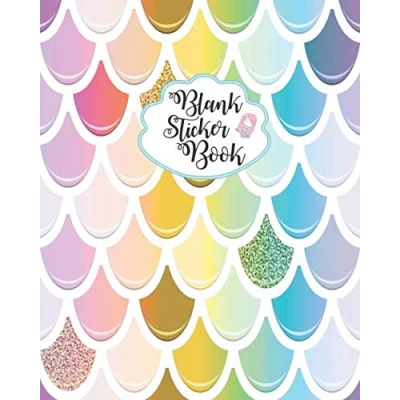 Abbildung von Blank Sticker Book: My Collecting Album Mermaid Fish Scale Softcover Album, For Stickers Adults, ... Girls (Mermaid Books)