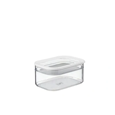 Abbildung von Mepal Kühlschrankdose Modula Kühlschrank Vorratsdose mit Deckel Geeignet zur Aufbewahrung von Fleischprodukten und Käse &amp; Kühlschrankorganizer 550 + 2000 ml White