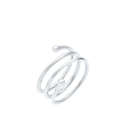 Abbildung von Elli Spiral Basic Ring, Damen, Größe: 54, Silber