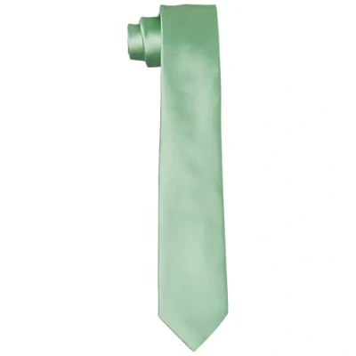 Abbildung von DonDon Krawatten für Herren handgefertigt Seiden Look 6 cm Krawatte Lindgrün