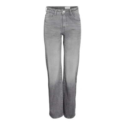 Abbildung von Noisy May Nmyolanda WIDE Jeans Straight Leg, Damen, Größe: 25x30, Dark grey denim