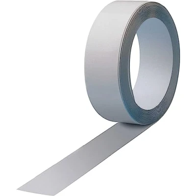 Abbildung von Maul Ferroband 100 cm x 3,5 geeignet als Toniebox Regal, Bilderleiste, für Magnete und leichtes magnetisches Werkzeug Länge zuschneidbar Selbstklebendes Magnetband aus Stahlblech Weiß