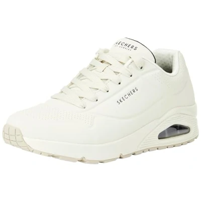 Abbildung von Skechers Herren UNO Stand On Air Sneaker, Off White Durabuck/Mesh, 41.5 EU