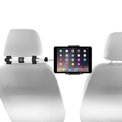 Abbildung von Macally Kfz Kopfstützen Halterung für iPad Pro/Air/Mini, Tablets, Nintendo Switch Silber