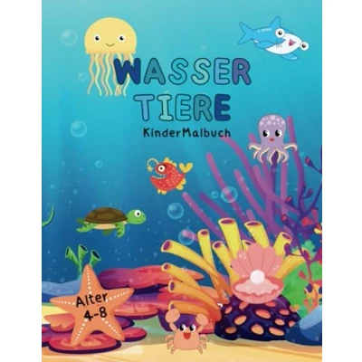 Abbildung von Wassertiere Malbuch: Malvorlagen für Kinder von 4 8 Jahren