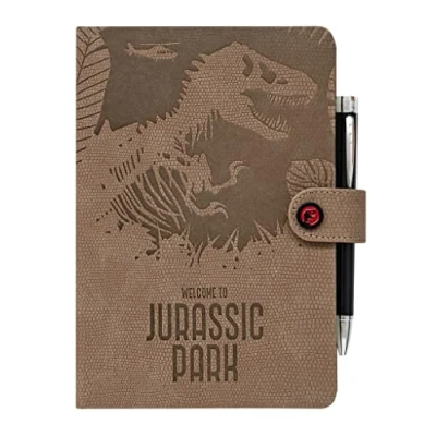 Abbildung von Grupo Erik Premium Notizbuch mit Stift Jurassic Park A5 Dotted Klein Reisetagebuch zum selberschreiben Bullet Journal A5Tagebuch Mädchen und Jungen