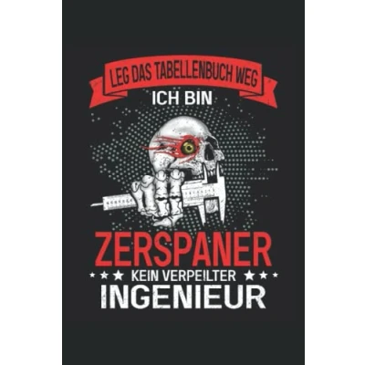 Abbildung von Zerspanungsmechaniker Leg das Tabellenbuch Ich bin Zerspaner: Notizbuch Toller linierter Notizblock für CNC Dreher &amp; ... machen. Geschenk Fräser und Dreher.