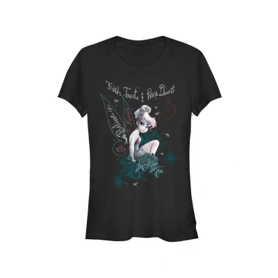 Abbildung von Disney Peter PAN TINK IN Fairy LAND Tshirt print, Damen, Größe: Medium, Black