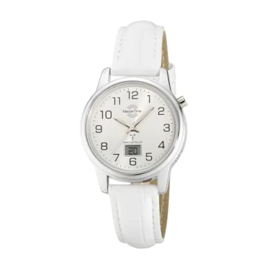 Abbildung von Master Time Funk Quarz Damen Uhr Analog Digital mit Leder Armband MTLA 10798 42L