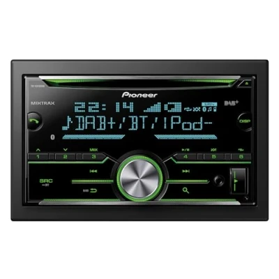 Abbildung von Pioneer FH X840DABAN Doppel DIN DAB CD Tuner, Bluetooth und Mixtrax schwarz inkl. Antenne